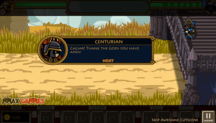 시저스-플래시게임-시작-화면