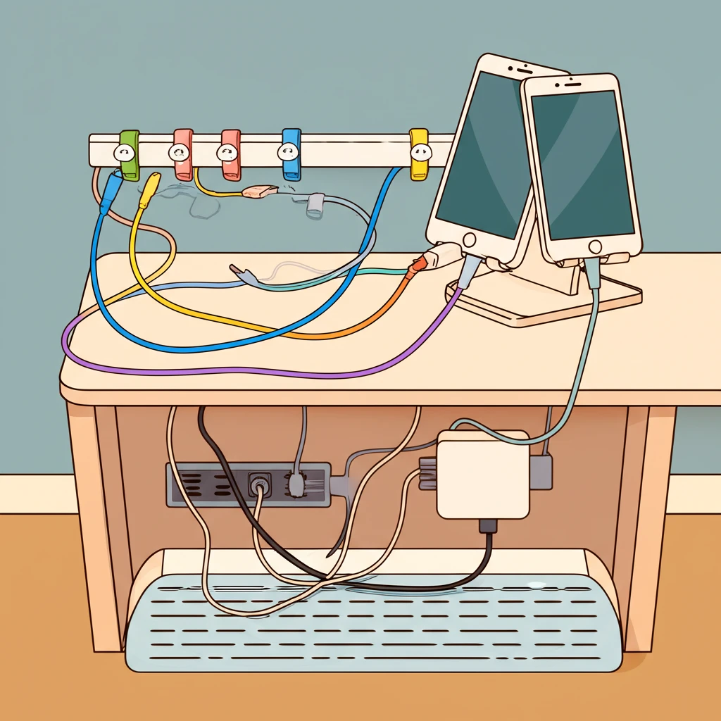 엉킨 케이블 해결, 효율적인 선정리 ..