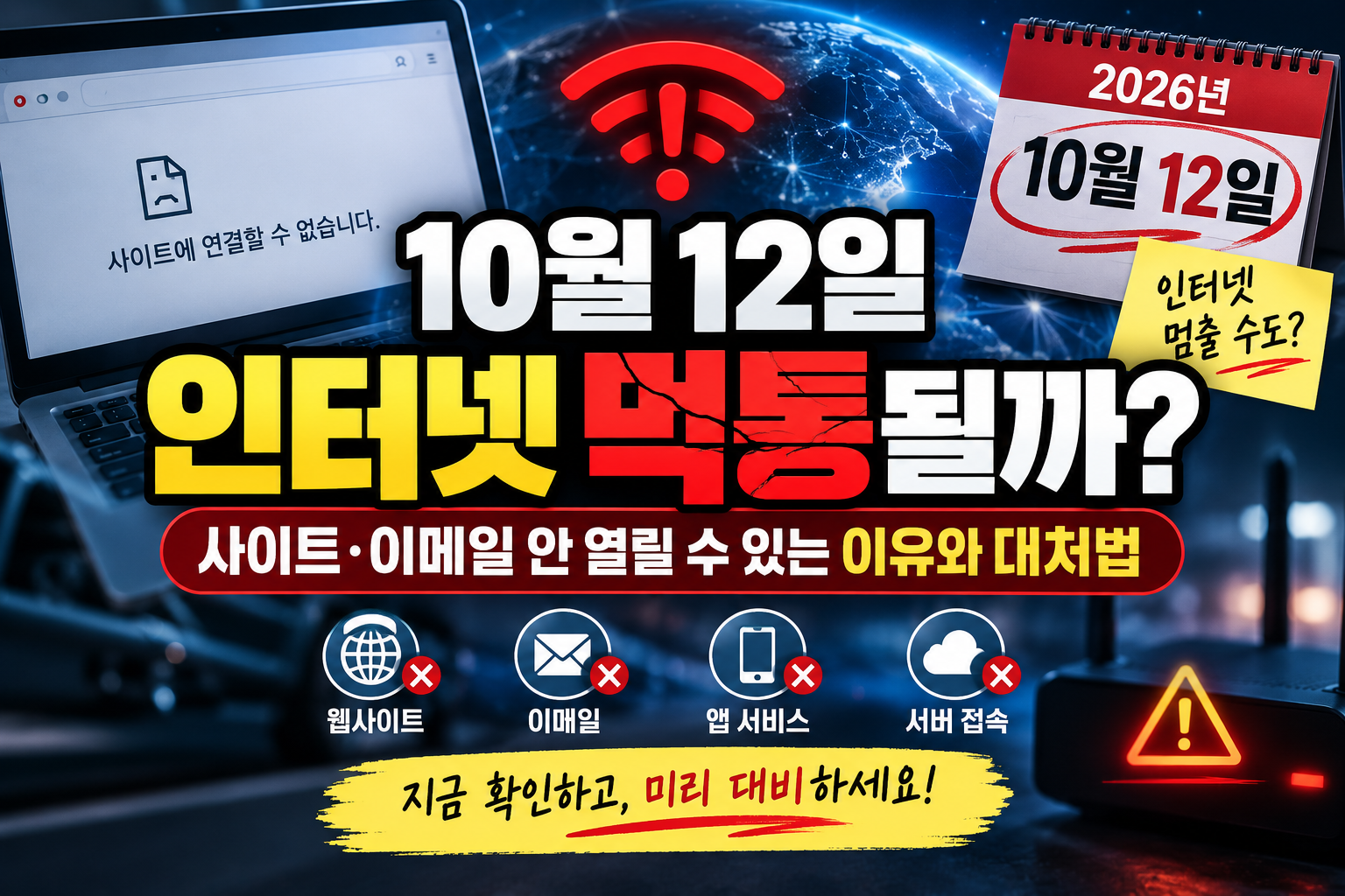 2026년 10월 12일 DNSSEC KSK 교체로 인터넷 접속 장애 가능성과 일반 이용자 대처법