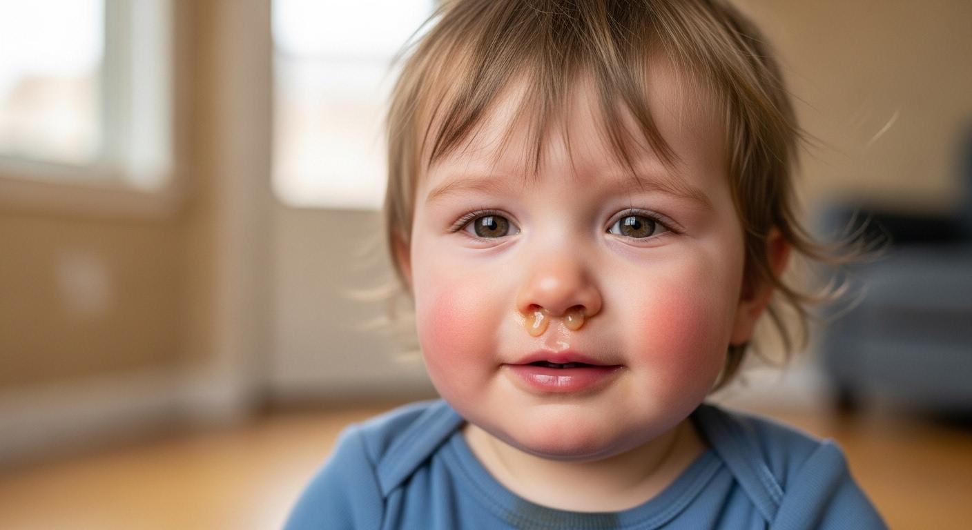 유아 독감 증상 콧물