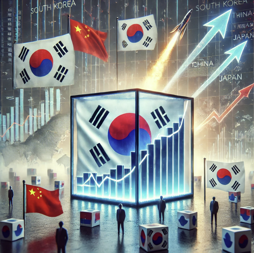 박스권에 갇힌 한국 증시를 연상 시키는 이미지