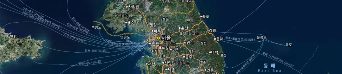 다음지도 스카이뷰 모습