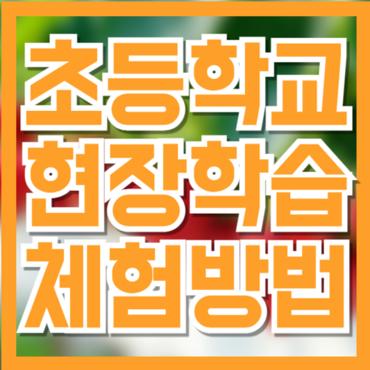 초등학교 현장체험학습 완벽 가이드: 신청부터 보고서까지 정리