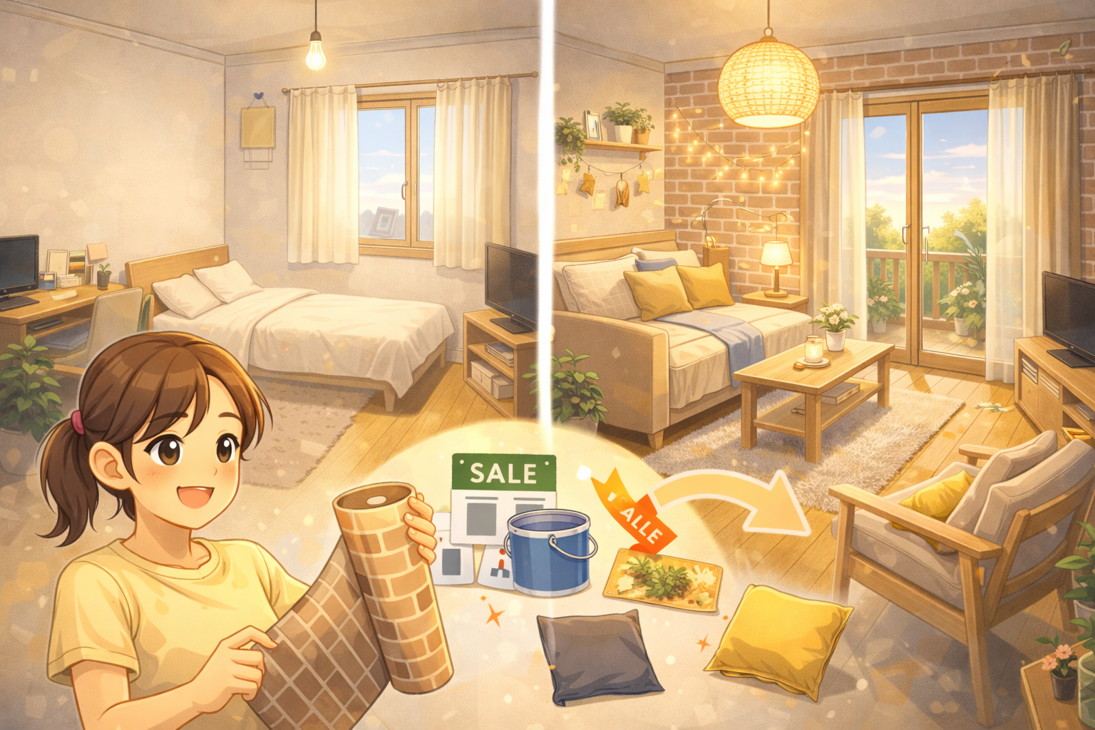 원룸 분위기 확 바꾸는 저예산 셀프 인테리어 꿀팁