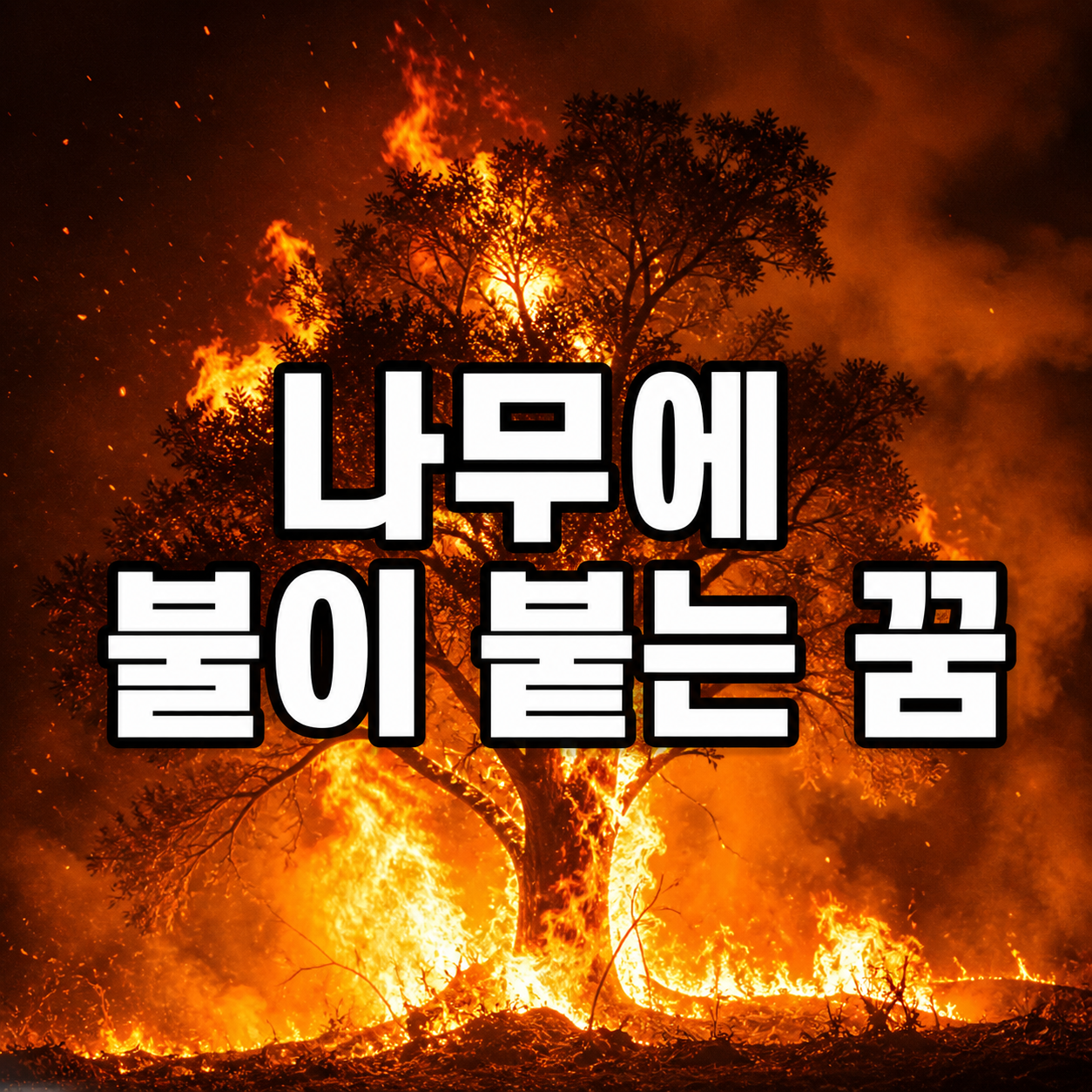나무에 불이 붙는 꿈