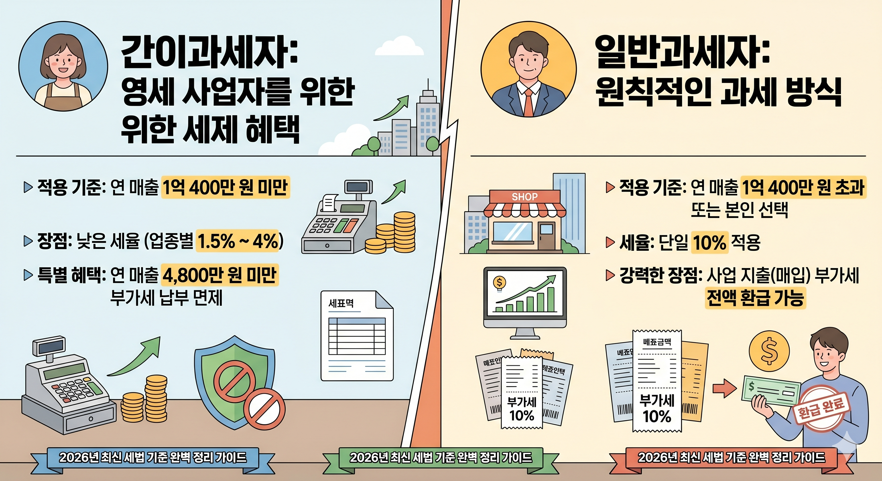 간이과세와 일반과세, 핵심 개념 이해하기