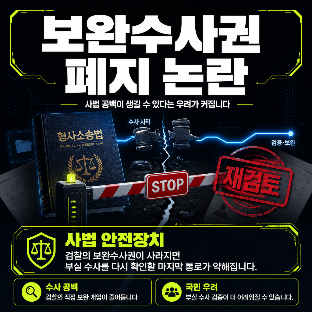 보완수사권 폐지 논란
