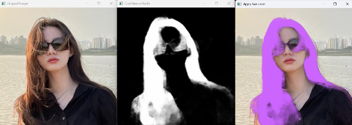 MediaPipe Hair Segmenter