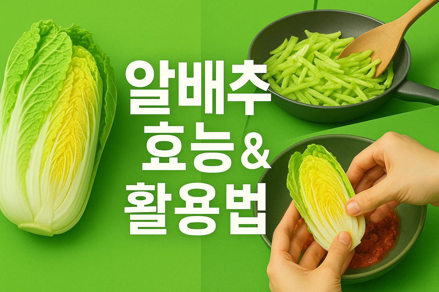 알배추 효능, 작다고 무시하지 마세요! 작지만 꽉 찬 그 매력