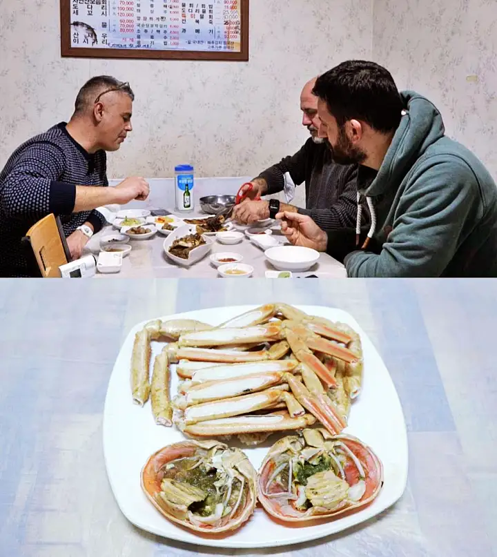 어서와 한국은 처음이지 대게 풀코스 횟집 가리비 멍게 게불 산낙지 전복 이탈리아 미슐랭 미쉐린 셰프 파브리 친구들 편 포항 죽도시장 맛집 위치