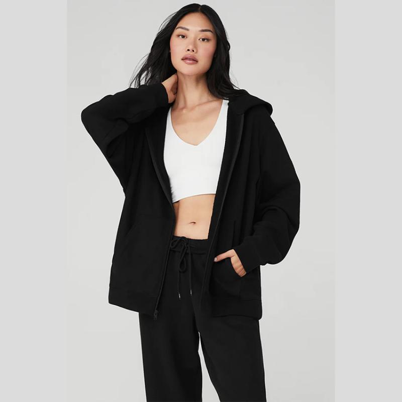 알로요가 리나운 헤비웨이트 풀 집업 후디