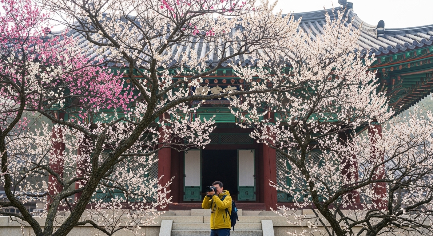 홍매화 우담바라