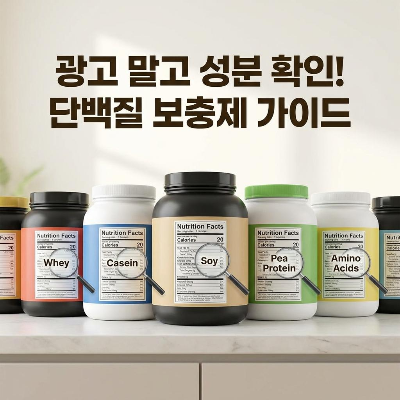 단백질 보충제 선택 가이드