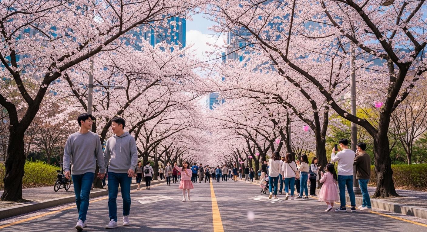 서울 여의도 윤중로 벚꽃