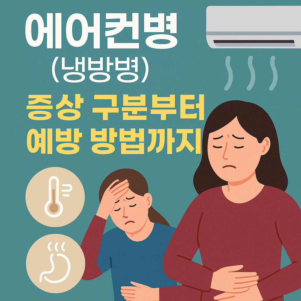 🌬️ 에어컨병(냉방병) – 증상 구분부터 예방 방법까지 총정리