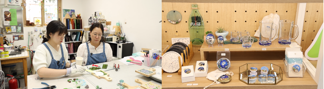 폐여관에서 피어나는 모녀의 바다 공방