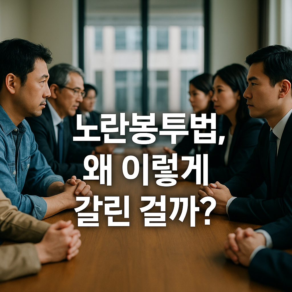 노란봉투법 왜 이렇게 갈린걸까?