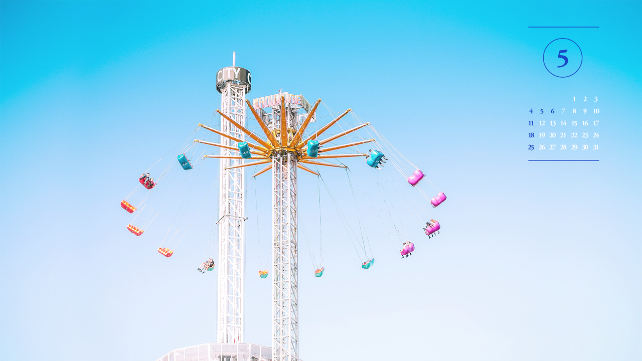 02 놀이기구 A - 2025년5월 노트북배경화면