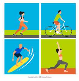 런닝 사이클 보드 스트레칭