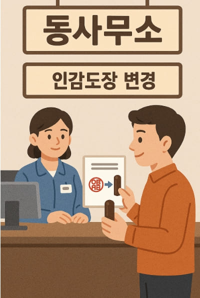 동사무소인감도장변경AI이미지