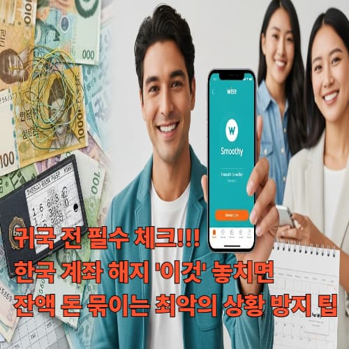 귀국 전 필수 체크! 한국 계좌 해지 '이것' 놓치면 잔액 돈 묶이는 최악의 상황 방지 팁