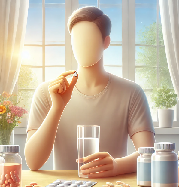 영양제 먹는 사람