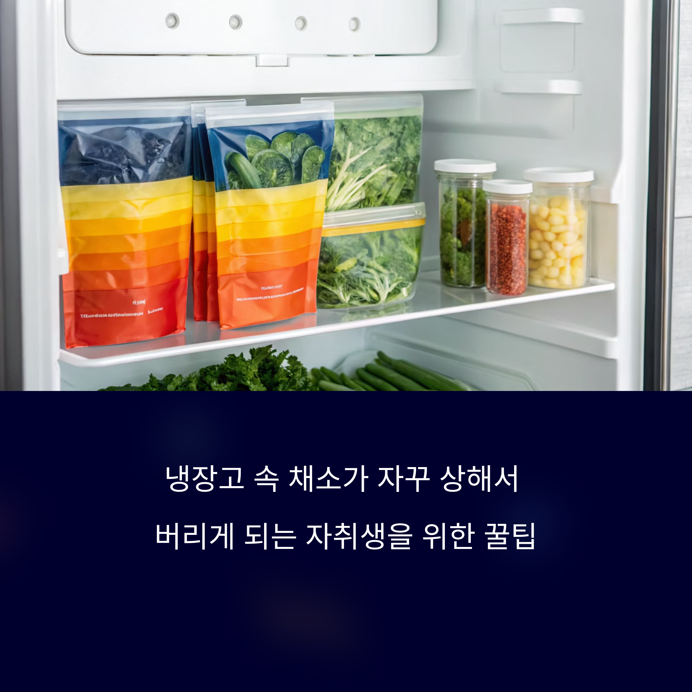 자취생 필수! 채소 소량으로도 오래 쓰는 보관 꿀팁