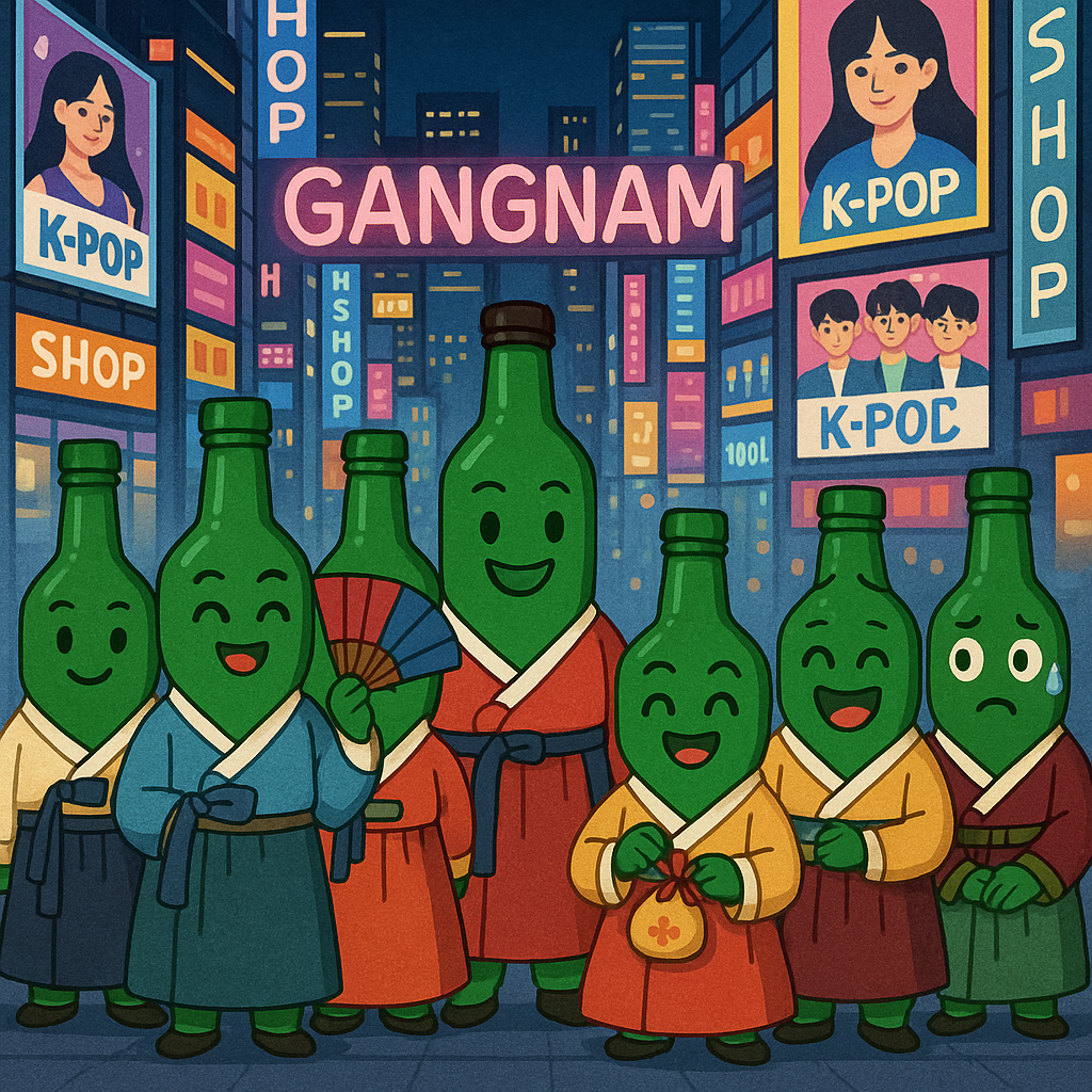 잘나가는 소주 모습