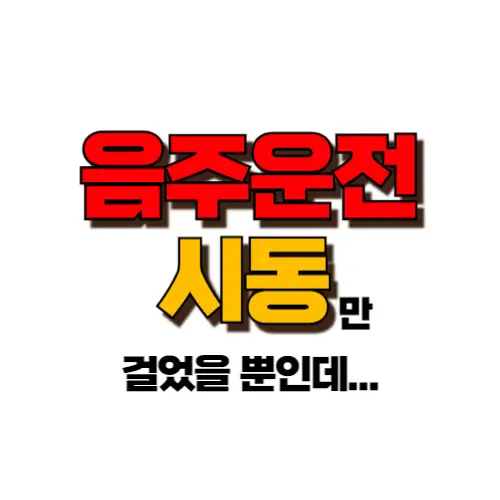 음주운전 시동 썸네일