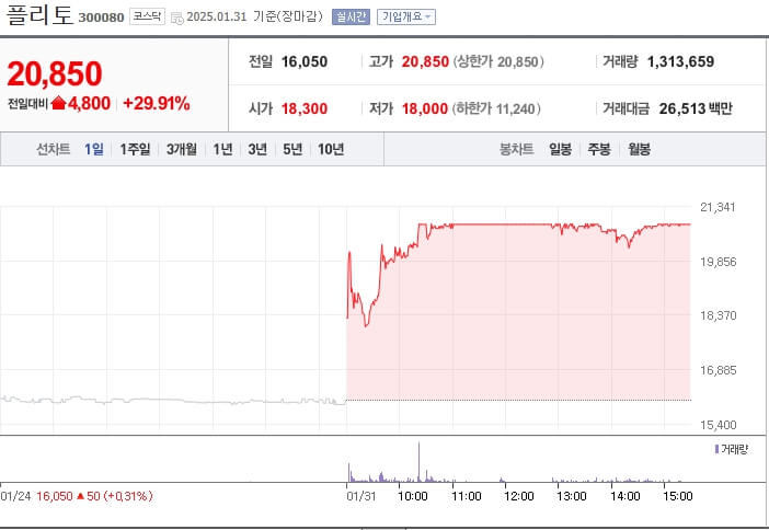 플리토 주가