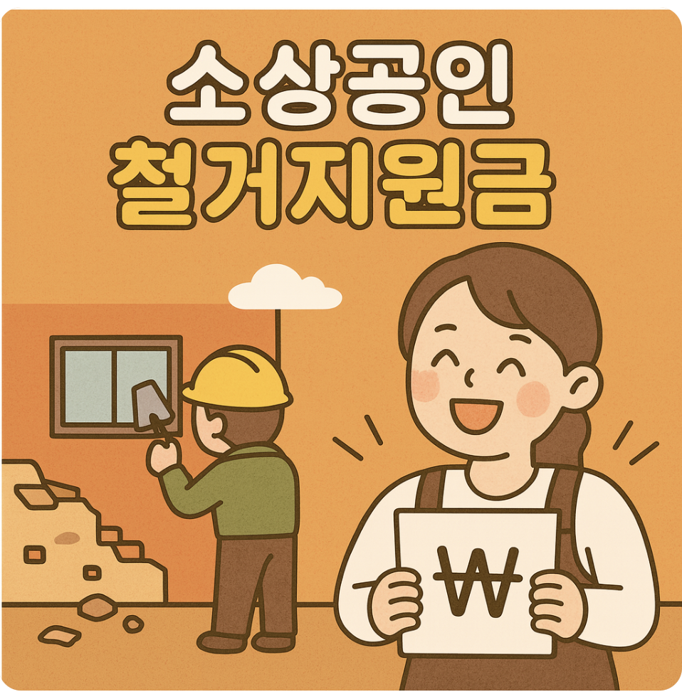 소상공인 철거비 지원제도 안내