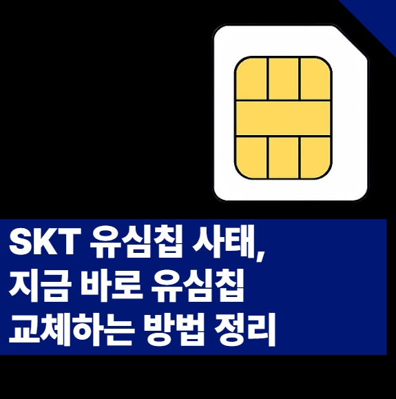 "SKT 유심칩사태, 지금 바로 유심칩 교체하는 방법"
유심칩 교체 썸네일