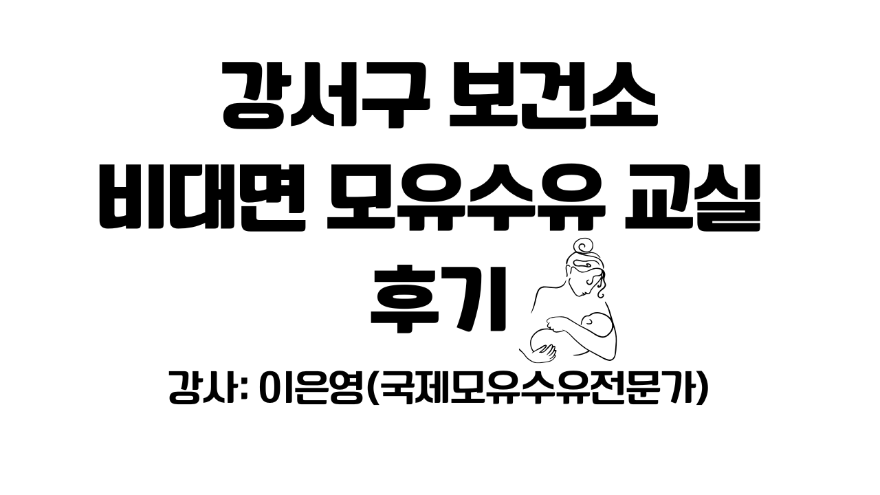 강서구 보건소 비대면 모유수유 교실 후기 대표 사진