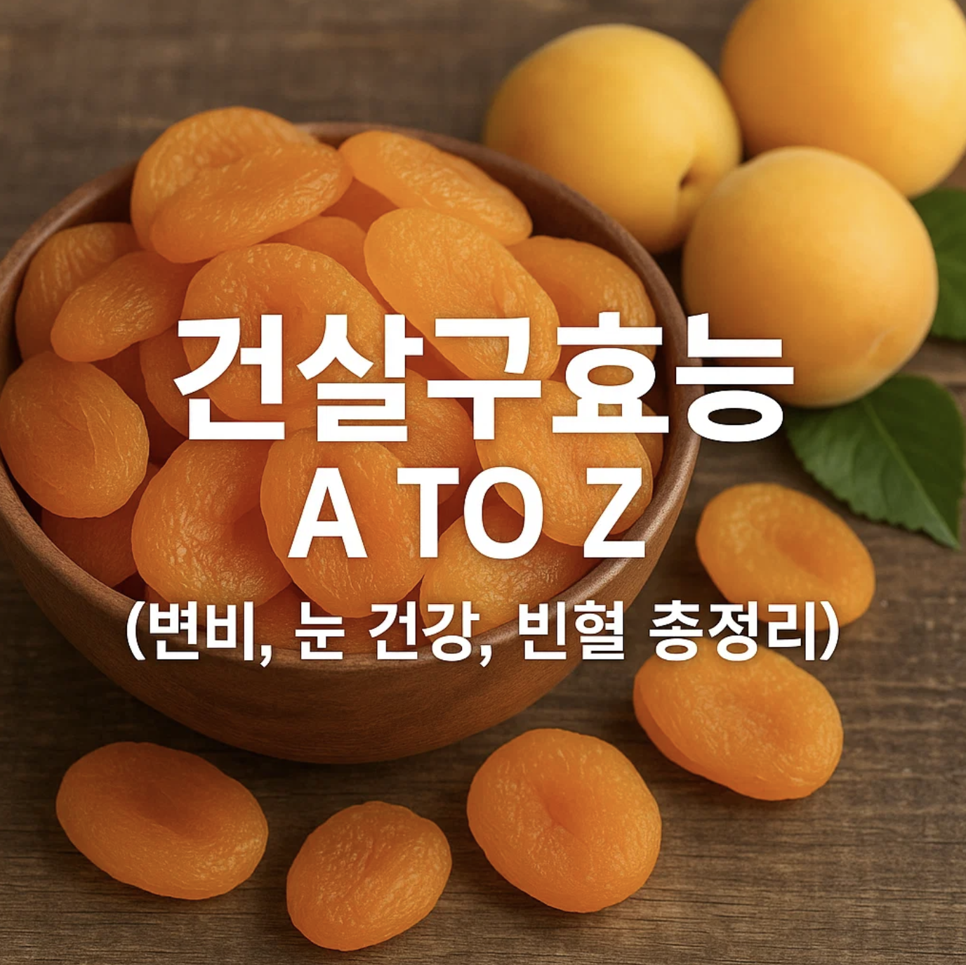 건살구효능 A to Z (변비, 눈 건강, 빈혈 총정리)