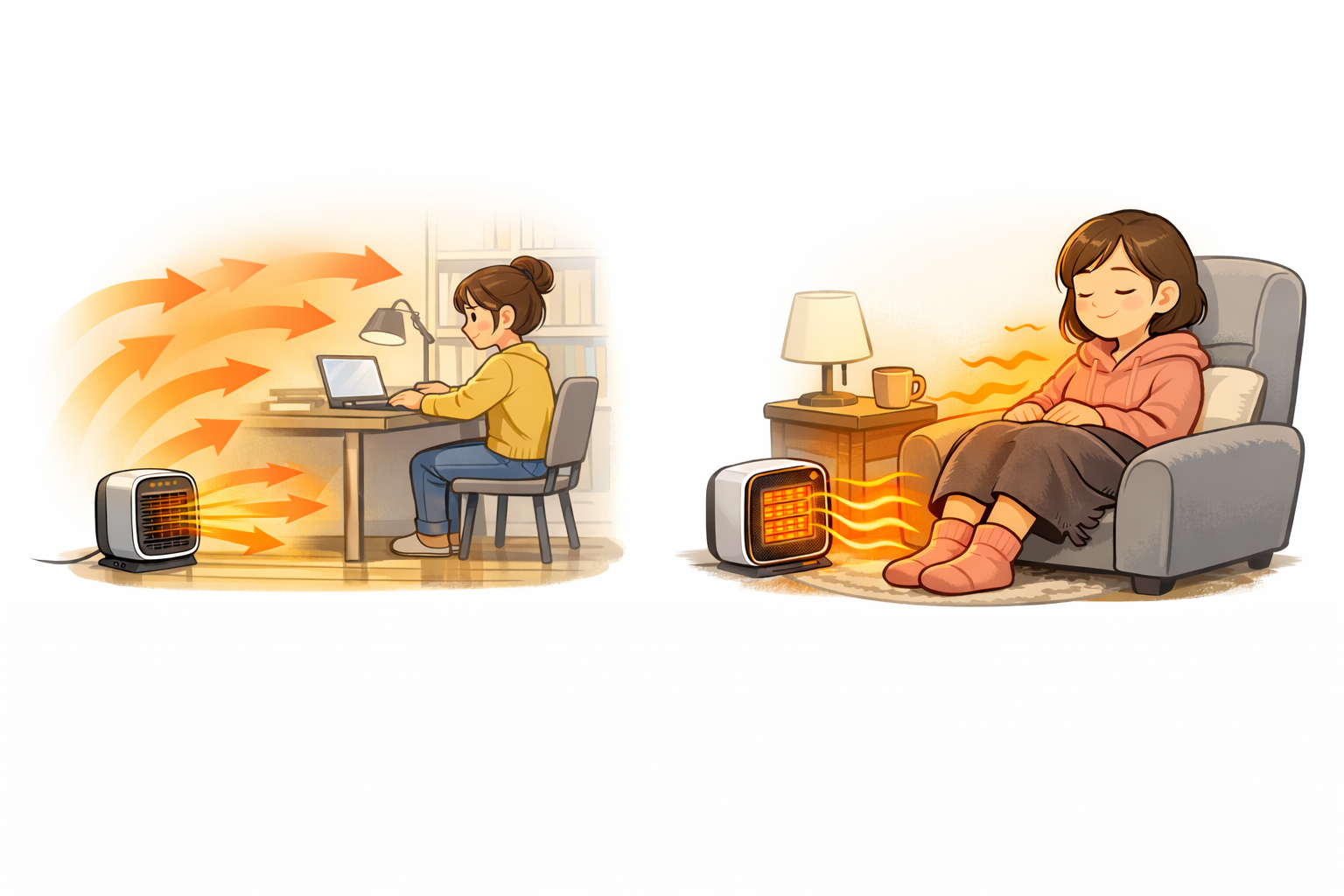 컴팩트 히터 난방력, 숫자보다 중요한 건 ‘어디가 얼마나 덜 춥게 바뀌느냐’