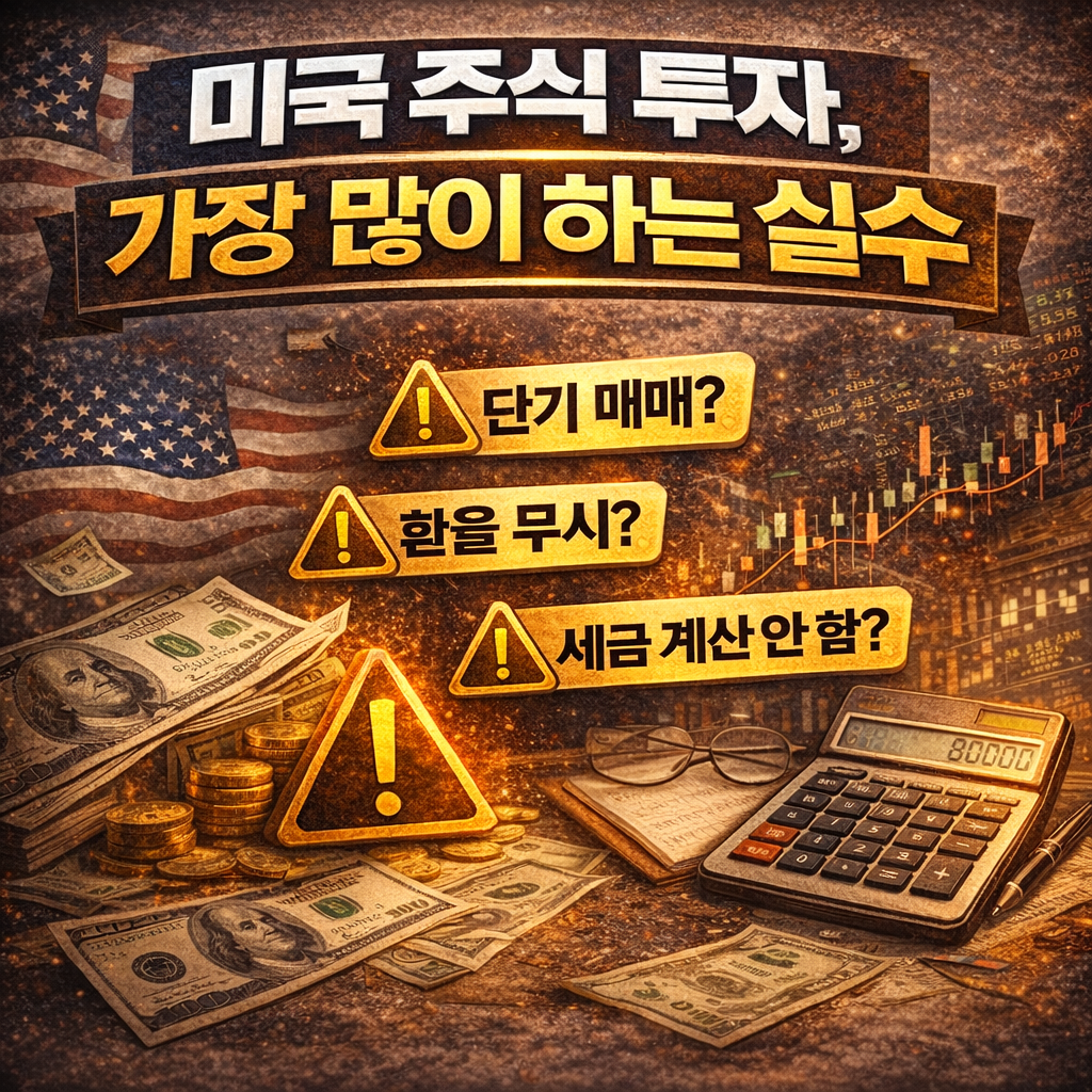 미국 주식 투자 사람들이 가장 많이 하는 실수