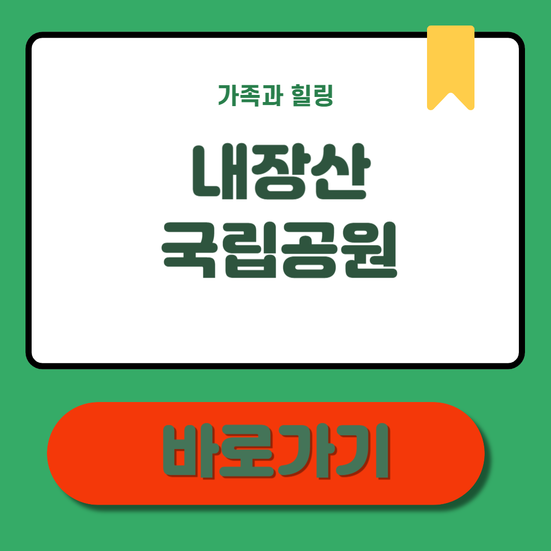 내장산 등산코스 총정리 초보부터 상급자까지 !