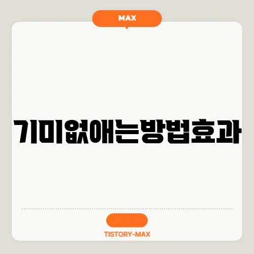 기미없애는방법효과