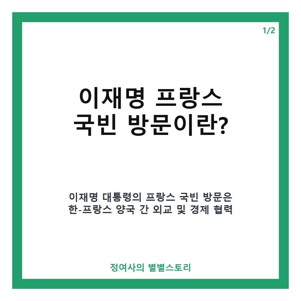 이재명 프랑스 국빈 방문 일정과 뤼미에르 서밋 공동주재 주요 내용 정리 카드뉴스 1
