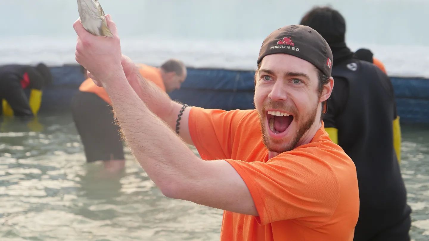 화천 산천어 축제에 참여한 외국인