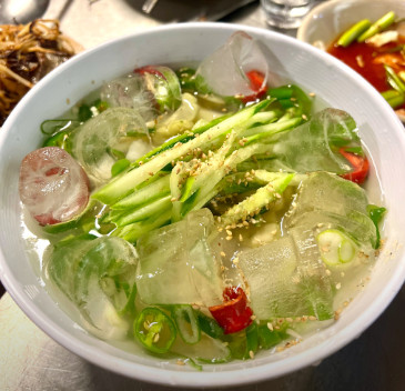 백반기행 용산 황지살(항정살) 오이지냉국수 맛집