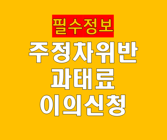 주정차위반 과태료 이의신청 안내|신청 방법·기한·성공 가능성까지