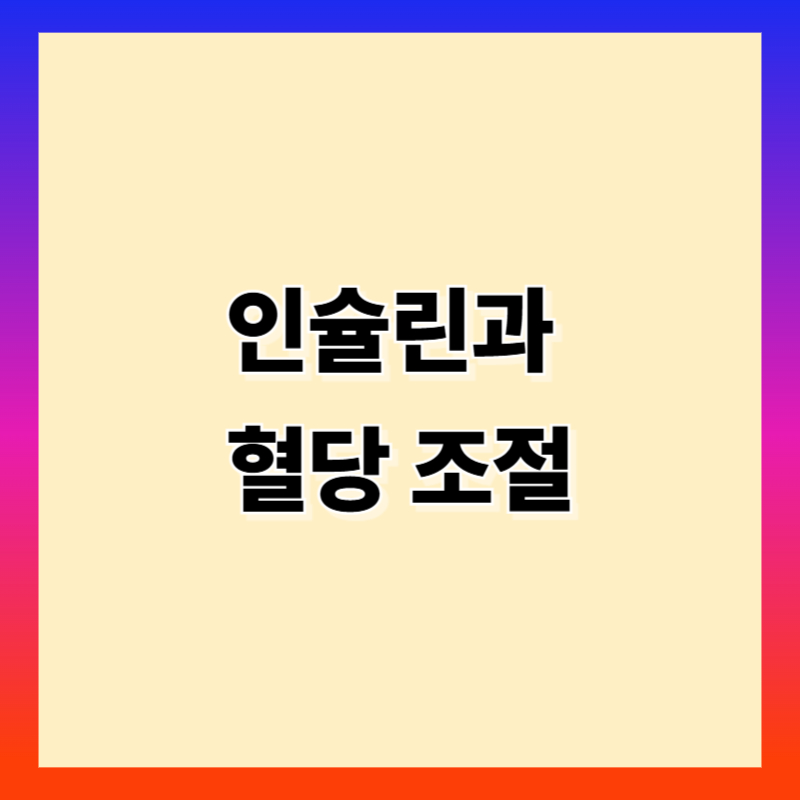 인슐린이란?