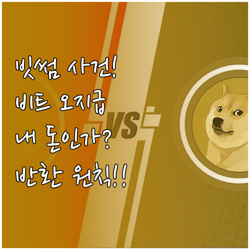 빗썸 비트코인 오지급 사건 경위와 착..