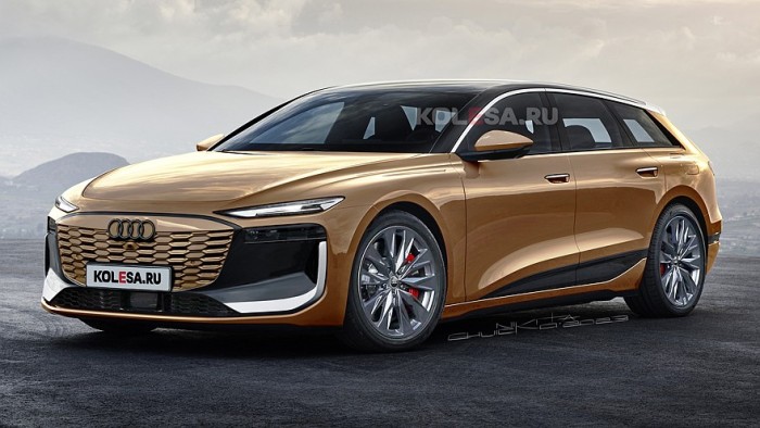 아우디 A6 풀체인지 e-트론 아반트 예상도, 스파이샷 공개