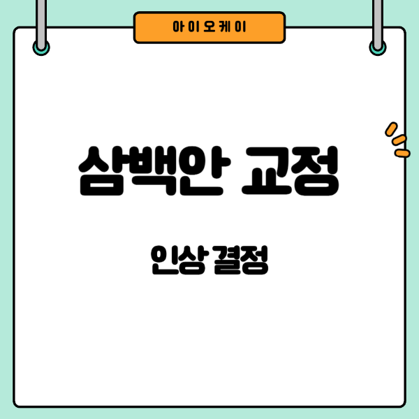 삼백안교정
