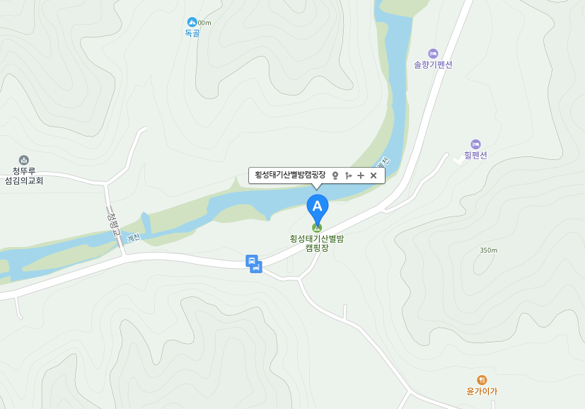 횡선태기산별밤캠핑장