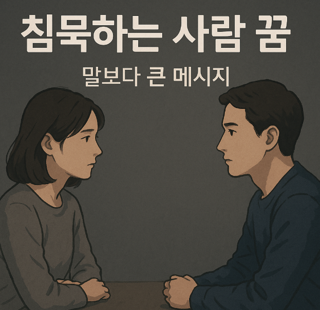 침묵하는 사람과 마주 앉는 꿈