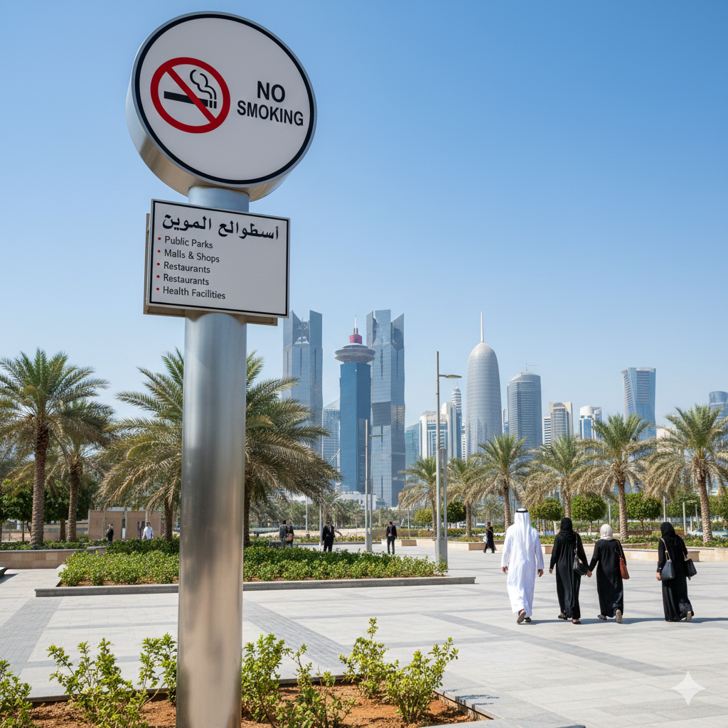 문화 규범이 엄격한 카타르 금연구역