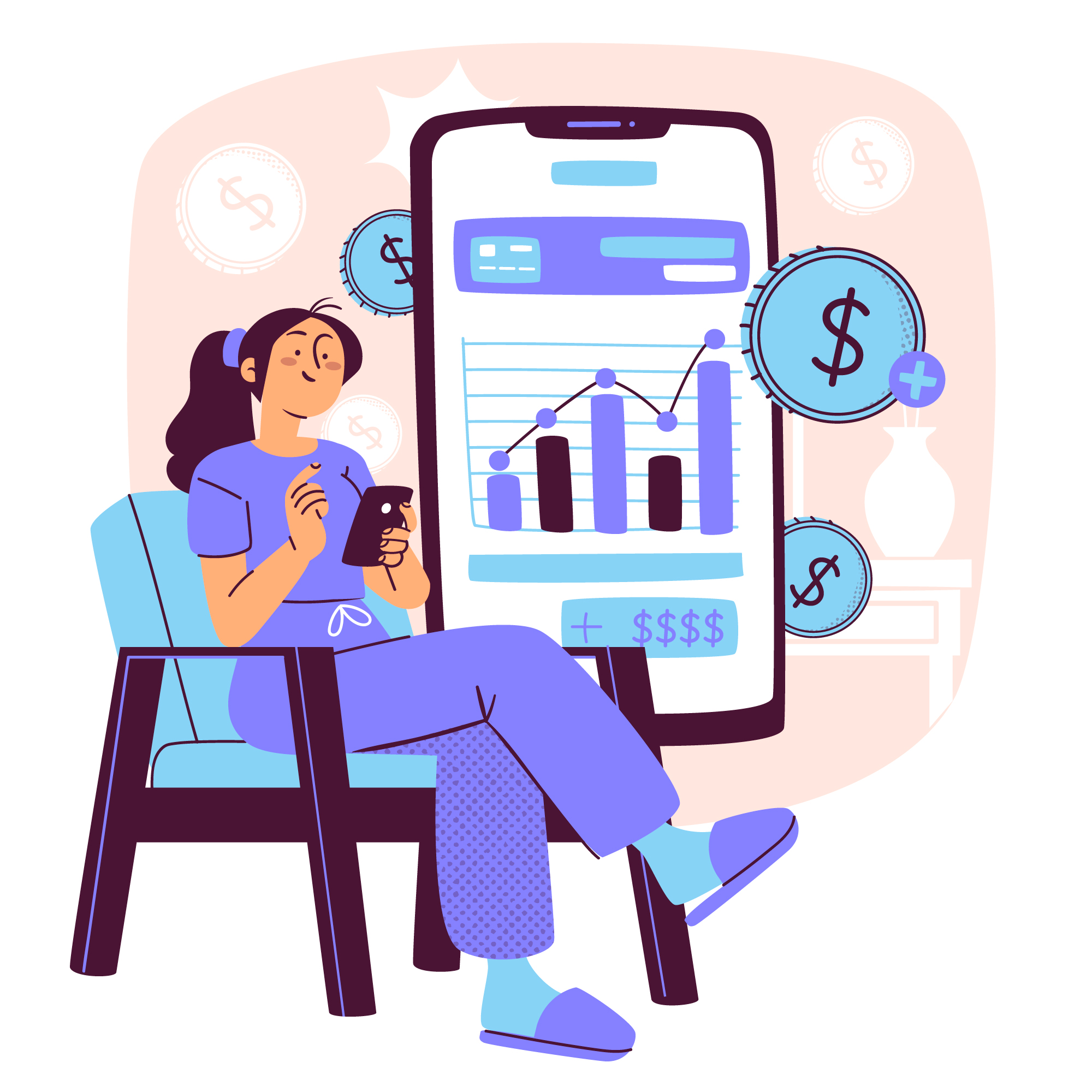 스마트폰으로 앱테크 하는 MZ세대